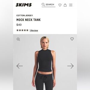 Skims mock neck tank